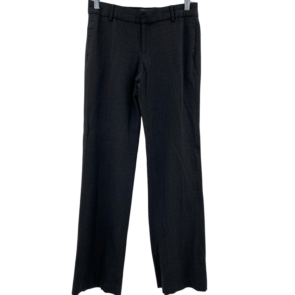 Banana Republic Martin Women's Sz. 0 Charcoal Wool Blend‎ Stretch Dress Pants